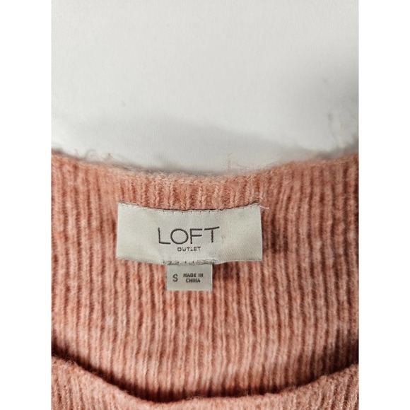 Loft size small knit Textured pattern long sleeve sweater pullover warm ^ - Picture 6 of 8